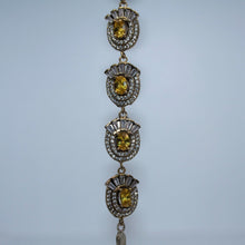Charger l&#39;image dans la galerie, Bracelet fantaisie Joséphine ◾ Serti de cristaux jaunes et blancs

